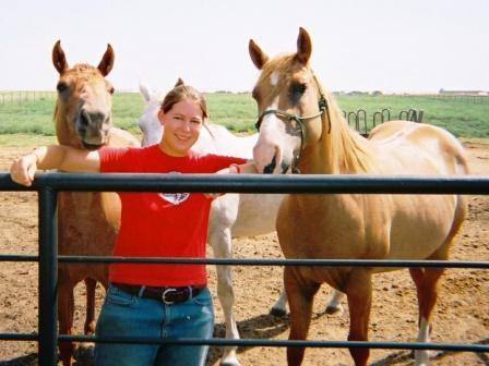 Mary Hunter con caballos