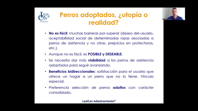 Webinario «Perros de asistencia psiquiátrica» - Imagen 4